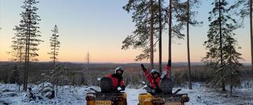 Winter Quad Bike Ride In The Arctic Circle (Finland)